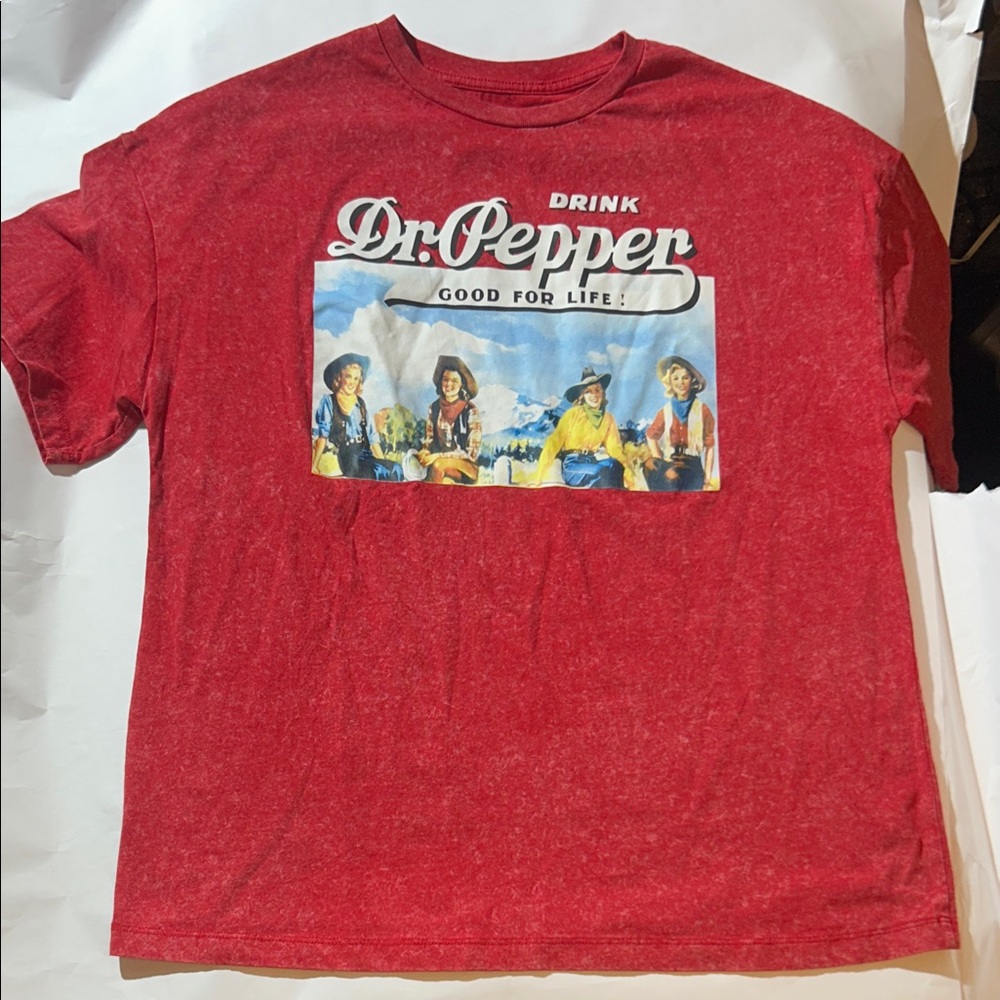 Drink Dr. Pepper ‘Good For Life!’ Red Graphic T-Shirt